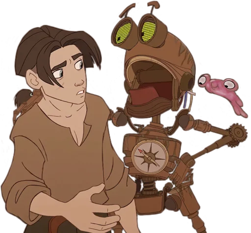 Sticker from the "Treasure Planet" sticker pack