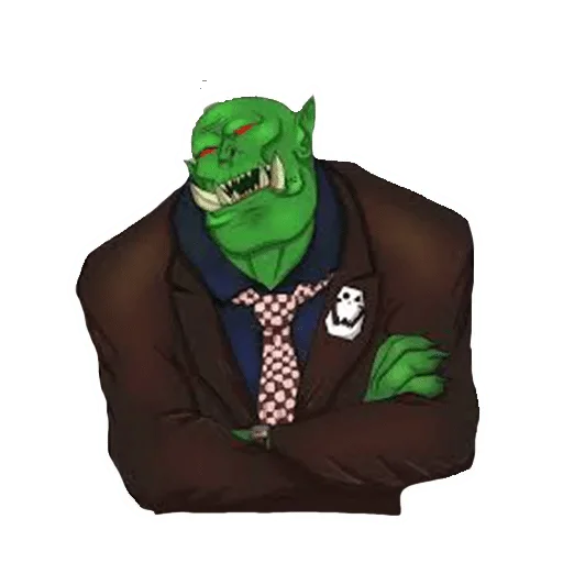 Sticker from the "WH40K Orcs —" sticker pack