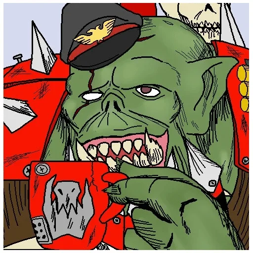 Sticker from the "WH40K Orcs —" sticker pack