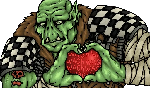 Sticker from the "WH40K Orcs —" sticker pack