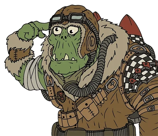 Sticker from the "WH40K Orcs —" sticker pack