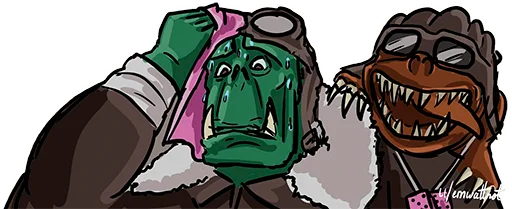 Sticker from the "WH40K Orcs —" sticker pack