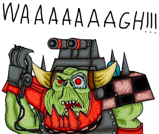 Sticker from the "WH40K Orcs —" sticker pack