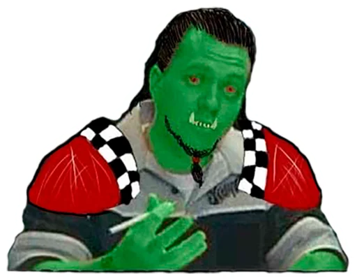 Sticker from the "WH40K Orcs —" sticker pack