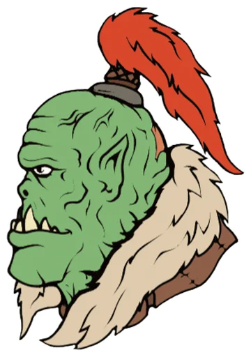 Sticker from the "WH40K Orcs —" sticker pack