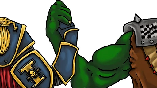 Sticker from the "WH40K Orcs —" sticker pack