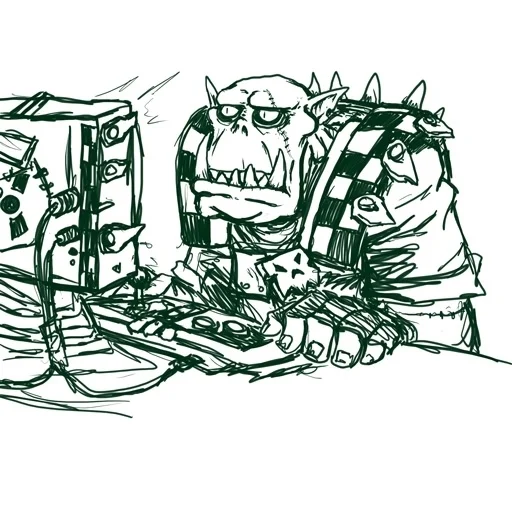 Sticker from the "WH40K Orcs —" sticker pack