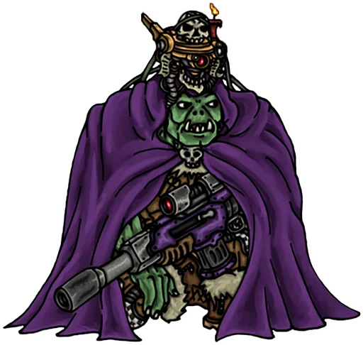 Sticker from the "WH40K Orcs —" sticker pack