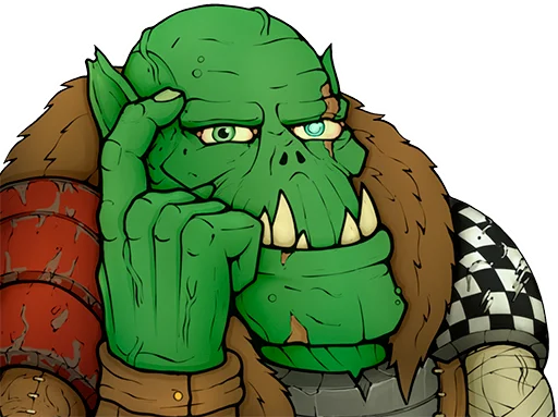 Sticker from the "WH40K Orcs —" sticker pack