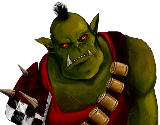 Sticker from the "WH40K Orcs —" sticker pack