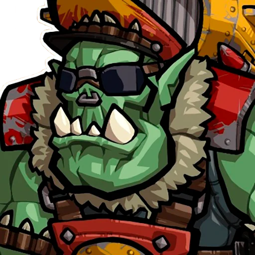 Sticker from the "WH40K Orcs —" sticker pack