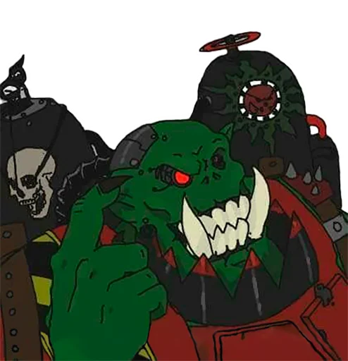 Sticker from the "WH40K Orcs —" sticker pack