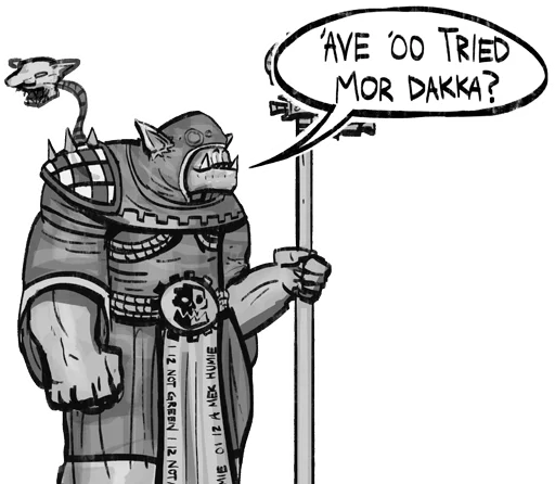 Sticker from the "WH40K Orcs —" sticker pack