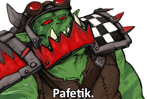 Sticker from the "WH40K Orcs —" sticker pack