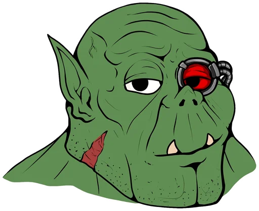 Sticker from the "WH40K Orcs —" sticker pack