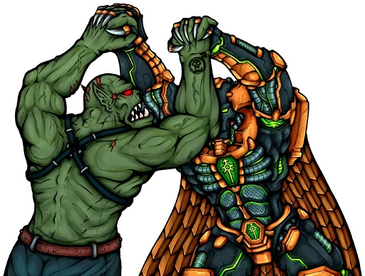 Sticker from the "WH40K Orcs —" sticker pack