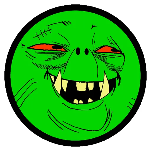 Sticker from the "WH40K Orcs —" sticker pack