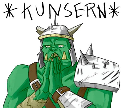 Sticker from the "WH40K Orcs —" sticker pack