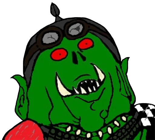 Sticker from the "WH40K Orcs —" sticker pack