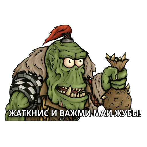 Sticker from the "WH40K Orcs —" sticker pack