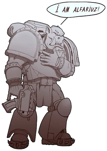 Sticker from the "WH40K Orcs —" sticker pack