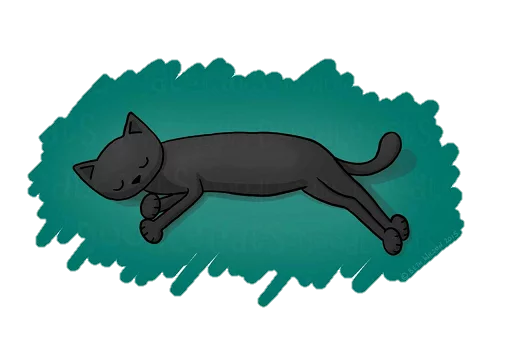 Sticker from the "doodlecats" sticker pack