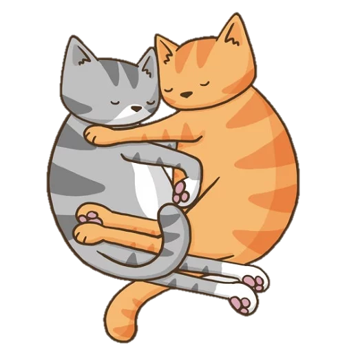 Sticker from the "doodlecats" sticker pack