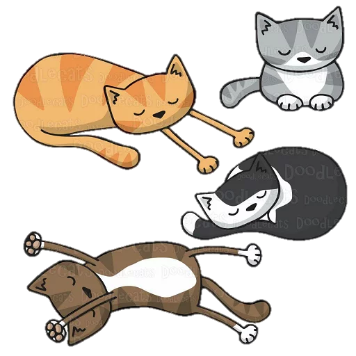 Sticker doodlecats