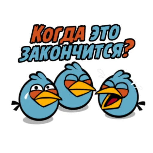 Sticker Angry Birds in Russia