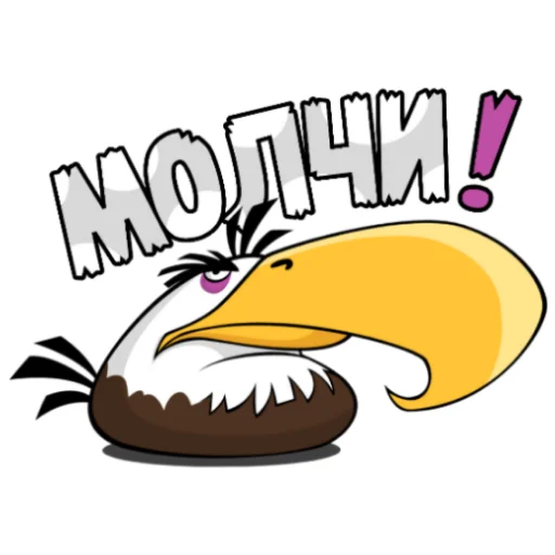 Sticker from the "Angry Birds in Russia" sticker pack