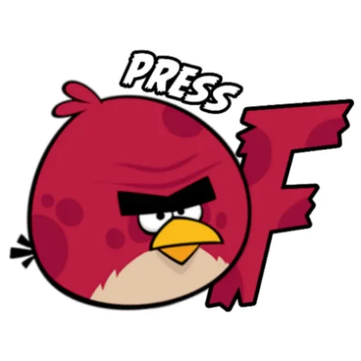 Sticker from the "Angry Birds in Russia" sticker pack