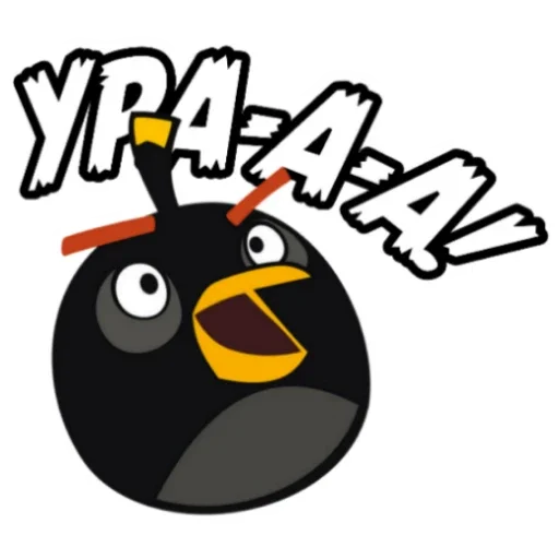 Sticker from the "Angry Birds in Russia" sticker pack