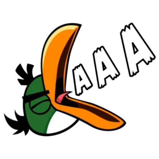 Sticker from the "Angry Birds in Russia" sticker pack