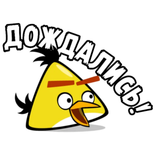 Sticker Angry Birds in Russia