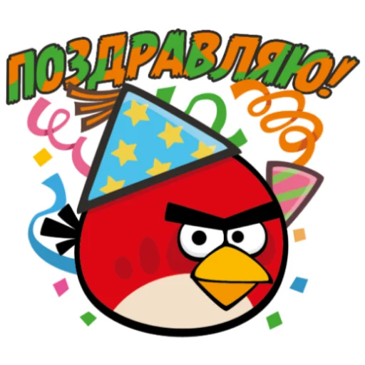 Sticker from the "Angry Birds in Russia" sticker pack