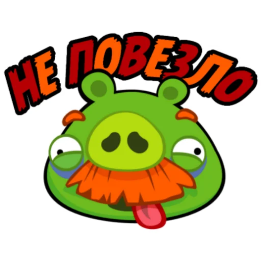 Sticker from the "Angry Birds in Russia" sticker pack