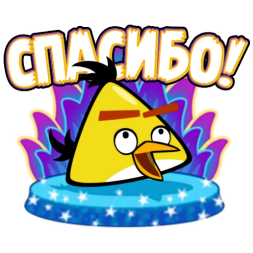 Sticker Angry Birds in Russia