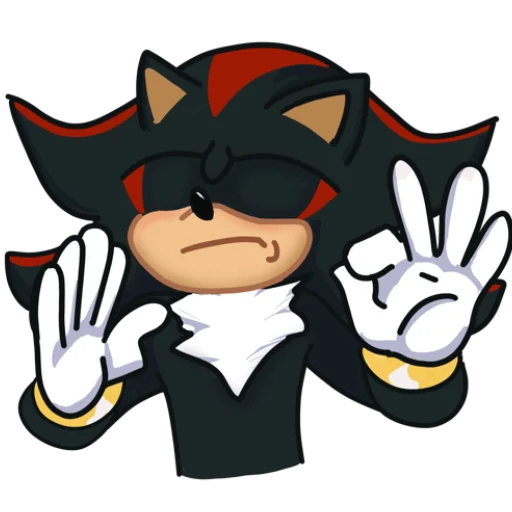 Sticker from the "Shadow the Hedgehog" sticker pack