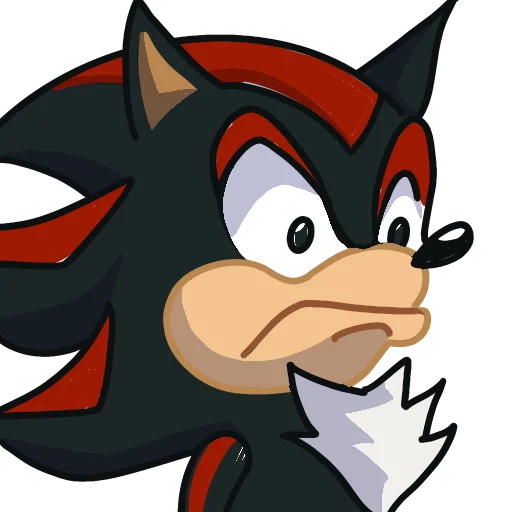 Sticker from the "Shadow the Hedgehog" sticker pack