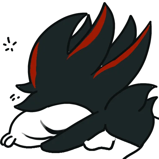 Sticker from the "Shadow the Hedgehog" sticker pack