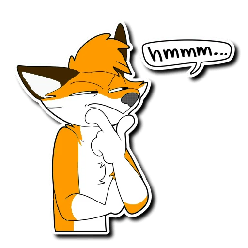 Sticker from the "HaceTheFox" sticker pack