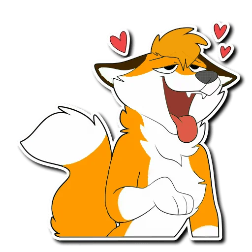 Sticker from the "HaceTheFox" sticker pack