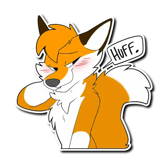 Sticker from the "HaceTheFox" sticker pack