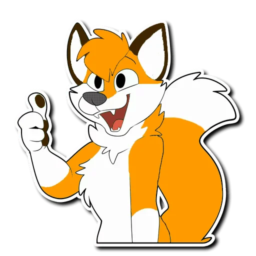 Sticker from the "HaceTheFox" sticker pack