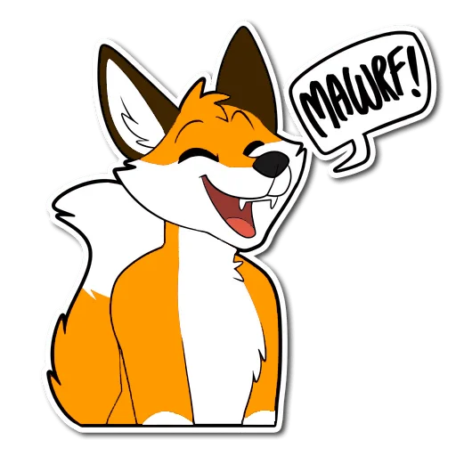 Sticker from the "HaceTheFox" sticker pack