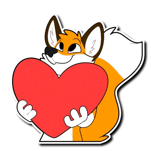 Sticker from the "HaceTheFox" sticker pack