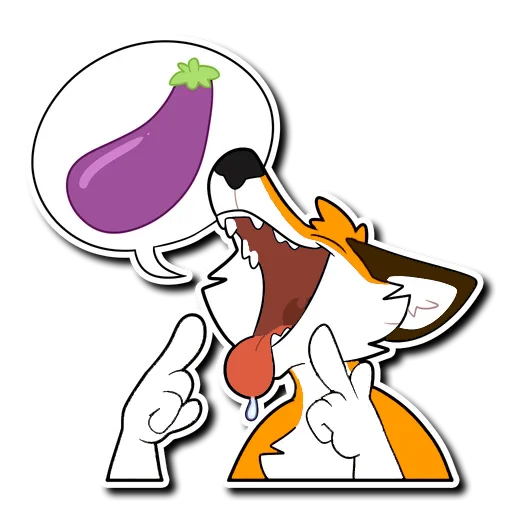 Sticker from the "HaceTheFox" sticker pack