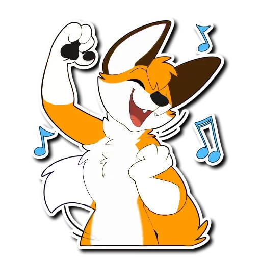 Sticker from the "HaceTheFox" sticker pack