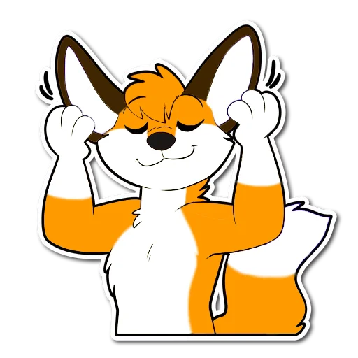 Sticker from the "HaceTheFox" sticker pack