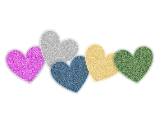 Sticker Separator Hearts